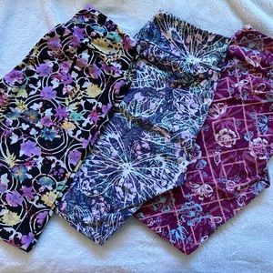 Gently Used LuLaRoe OS Leggings Lot of 3